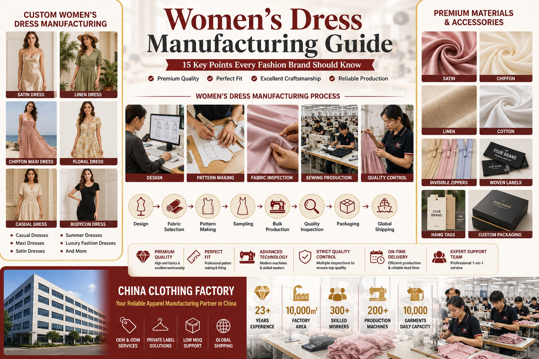 Women's Dress Manufacturing Guide: 15 Things Fashion Brands Must Consider