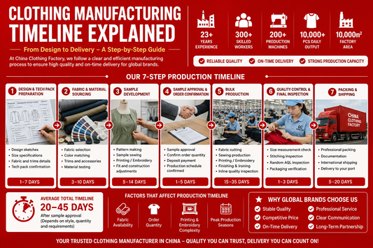 Clothing Manufacturing Timeline Explained 