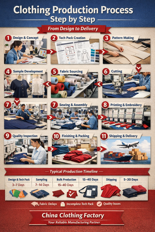 Clothing Production Process Step by Step