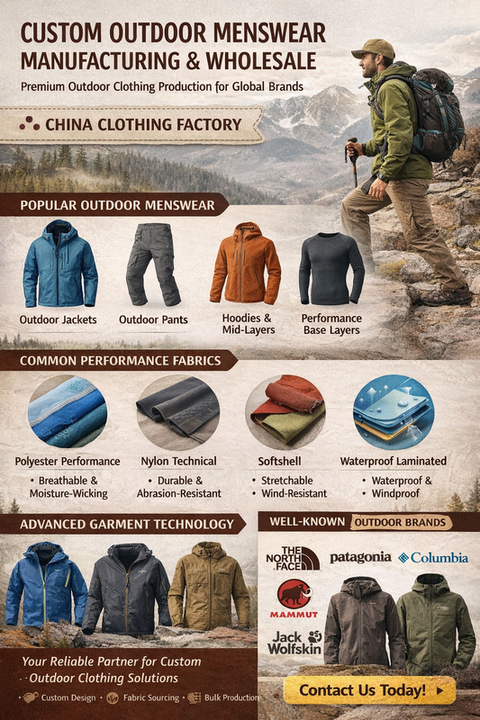 Custom Outdoor Menswear Manufacturer & Wholesale Supplier | China Clothing Factory