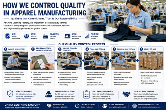 How We Control Quality in Apparel Manufacturing