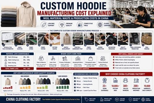 custom hoodie manufacturing cost explained 