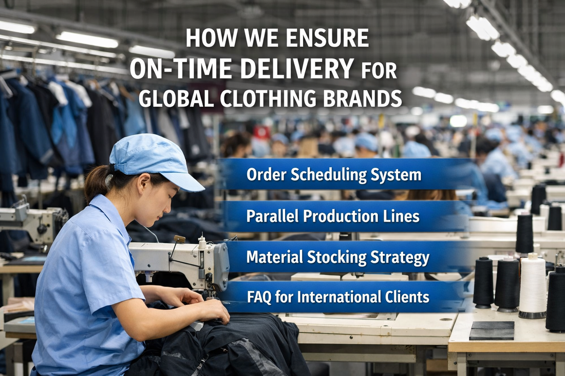 On-Time Delivery Clothing Factory in China | Reliable Garment Manufacturer